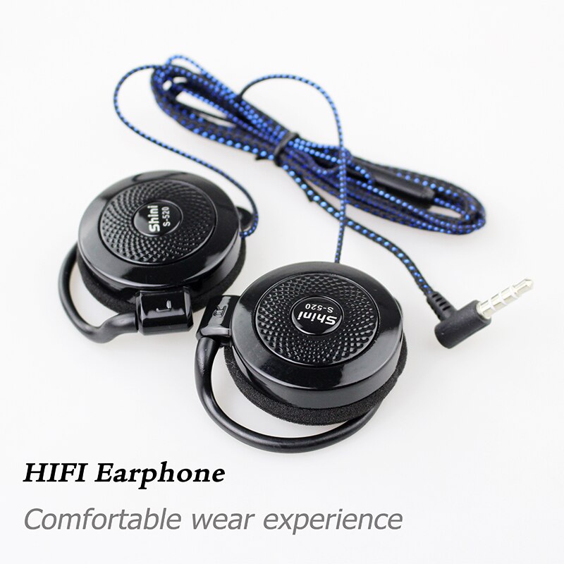 Ohr Haken Kopfhörer Verdrahtete Kopfhörer 3,5mm Super Bass Headset Mit Mikrofon Sport Kopfhörer für iPhone Samsung Xiaomi Huawei