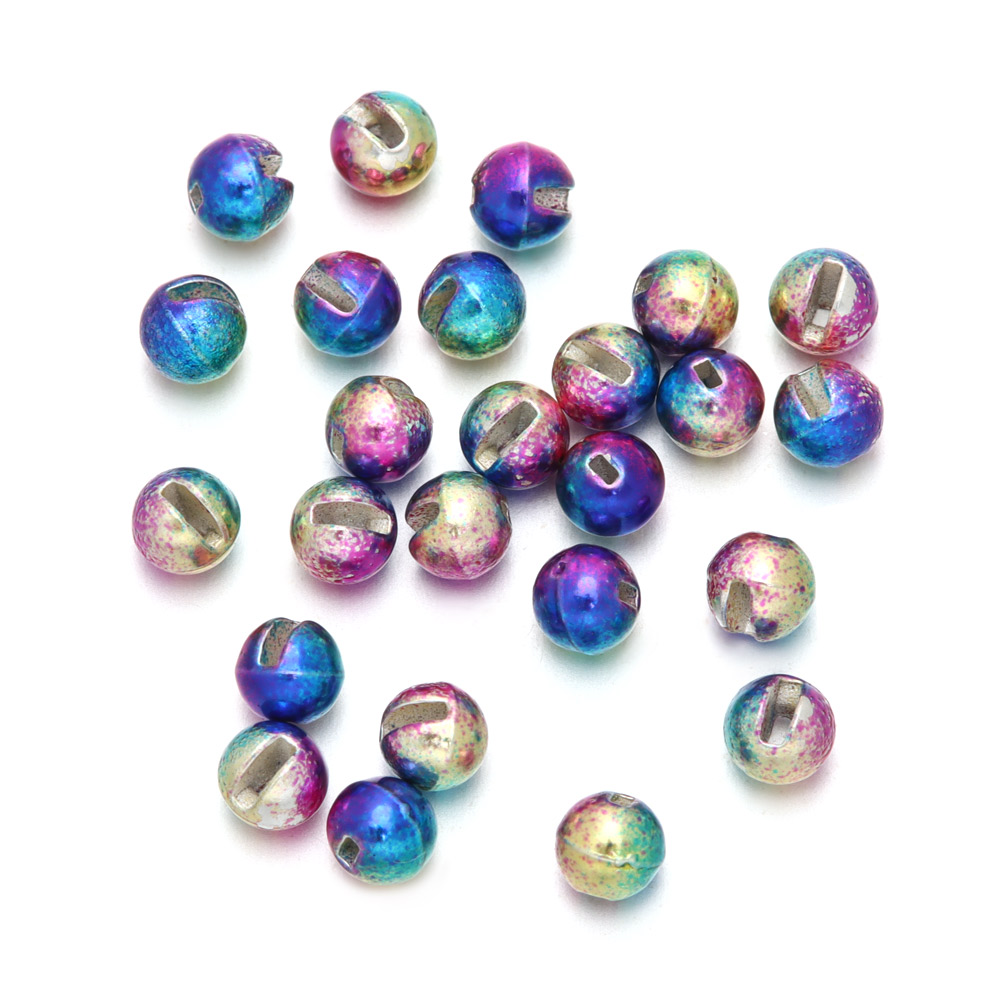 25Pcs/lot Nice Slotted Tungsten Beads Fly Tying Beads Tungsten 2.5mm/3.0mm/3.5mm/4.0mm Fly Tying Material: 150mm / PURPLE
