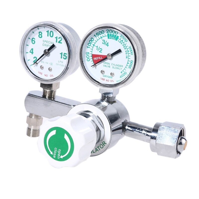 CGA540 Oxygen Pressure Regulator O2 Pressure Reducing Va-lve Oxygen Cylinder Me-dical Pressure Regulator With Flowmeter