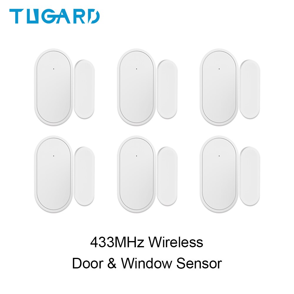 TUGARD-Sensor inalámbrico D30 para ventana y puerta, sistema de alarma de seguridad para el hogar, Control remoto por aplicación, 433mhz