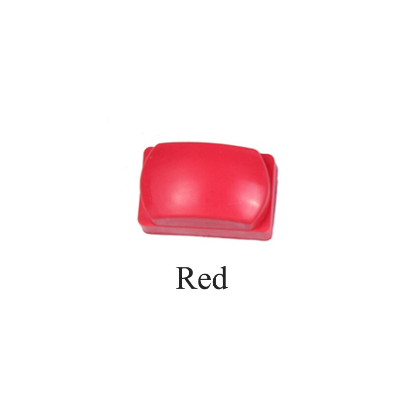 5 farbe Rechteck Nagel Stempel Silikon Gelee Kopf Lila Weiß/verrotten/Grau/Rosa Nagel Stempel Kopf Nagel stanzen Platte Druck Werkzeug: rot