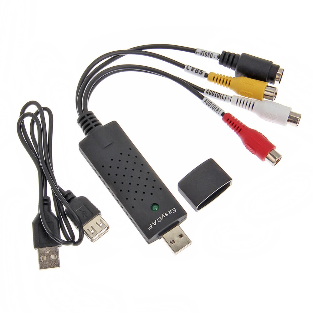1pc USB 2.0 Video For TV DVD VHS Capture Adapter Usb Adapter Converter Audio Video PC Cables