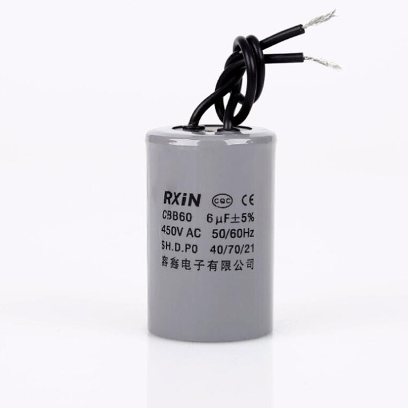 Original imported electronic capacitor RXIN CBB60 3uF 4uf5uf 6UF 10uF 12uf 15uf16uf450vac electrolytic power pww