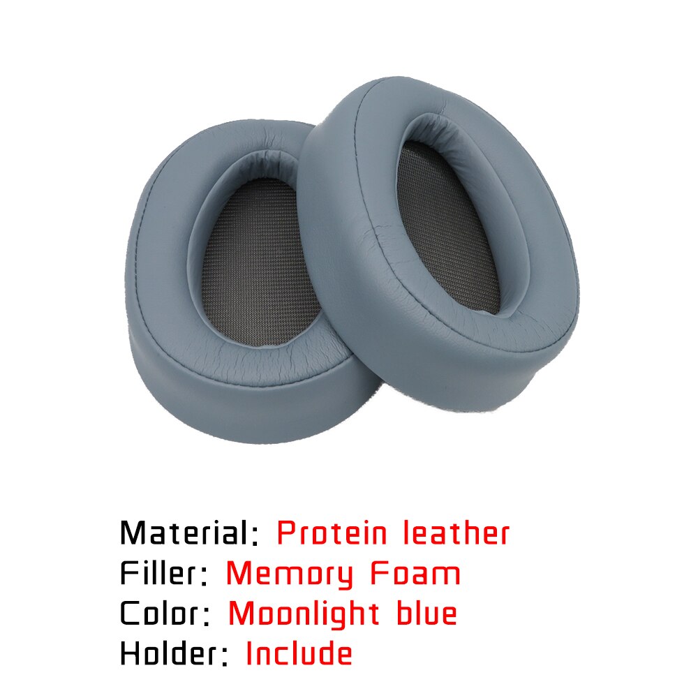 Replacement Earpads Ear Pad For Sony MDR 100ABN MDR-100ABN WH H900N WH-H900N Headphone Accessaries: Moonlight blue