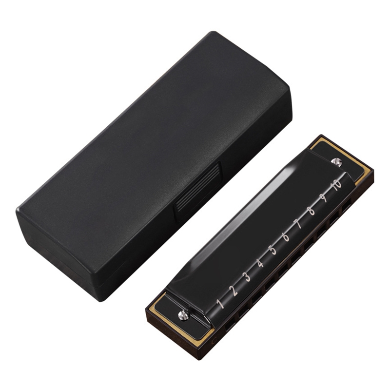 Key of C Blues Harmonica 10 Holes 20 Tones Diatonic Blue Harp Mouth Harmonica Organ for Adults, Players