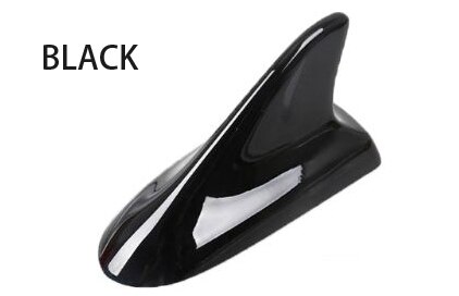 Antena de techo Universal para coche, señal mejorada, forma de aleta de tiburón, pintura de Piano aérea impermeable para Kia Sportage Opel Astra H: Black