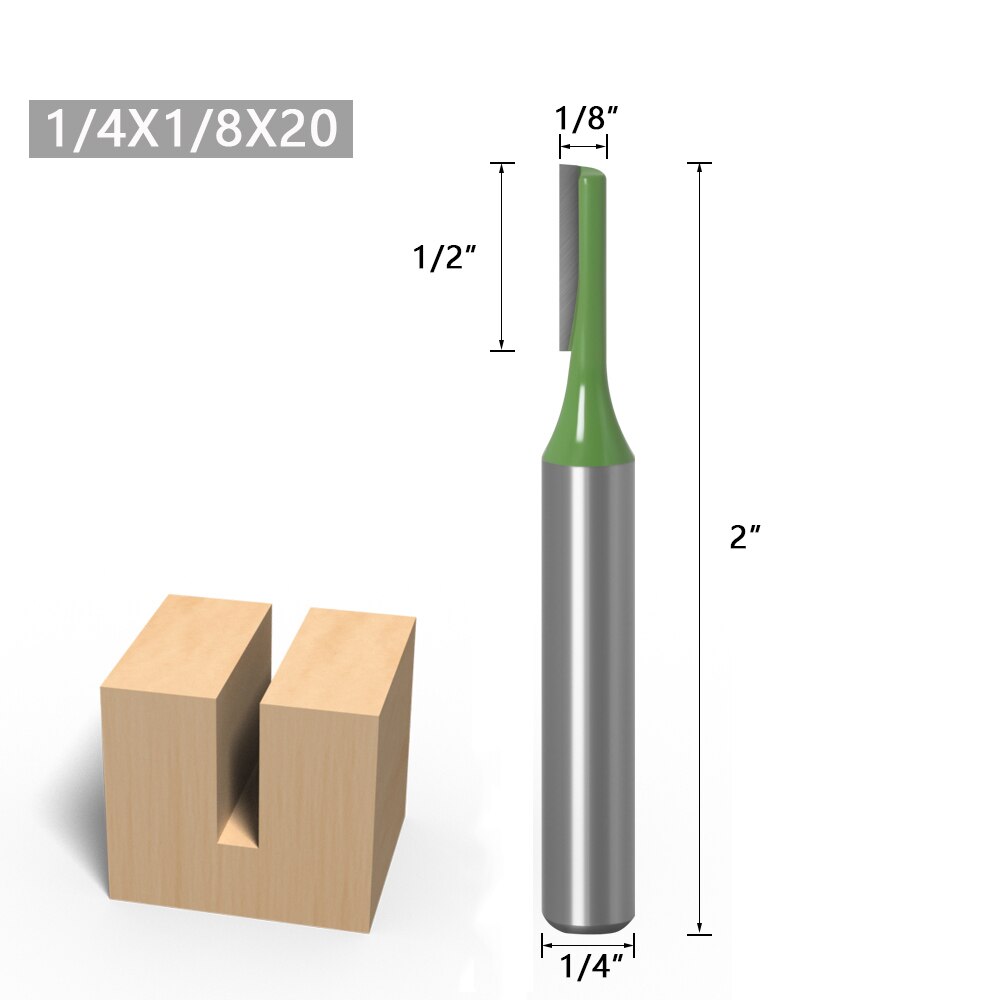 1-7pcs 6mm 1/4 inch Shank Single Double Flute Straight Bit Milling Cutter for Wood Tungsten Carbide Router Bit Woodwork Tool: 6.35X3X13