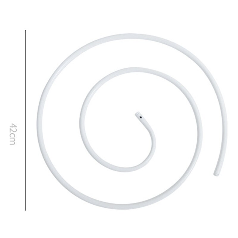 Paquet de 2 cintre spirale pour drap de lit, draps, couette, housse de matelas. Supports à spirale pour couette (carré + carré), blanc