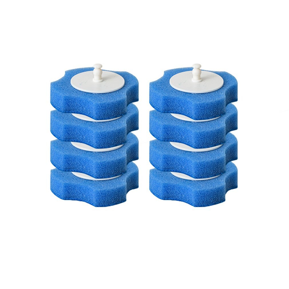 Escobilla limpieza inodoro desechable para baño, mango largo sin ángulo muerto, cepillo de limpieza del hogar, artefacto de limpieza desechable: 8pcs Brush Head