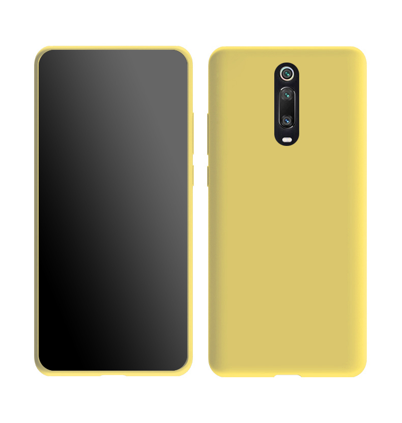 Coque de luxe en silicone pour Xiaomi Mi 9t Mi9t pro, étui mince pour téléphone Xiaomi Mi 9t Mi 9t Pro: aluminium / YELLOW