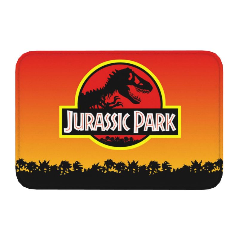 Jurassic Park Dinosaur Print Front Door Floor Entrance Mats Indoor Kitchen Bath Doormat Bedroom Carpet Rug: plum