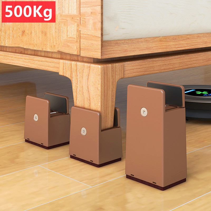 4 pièces pieds de chaise réglables Riser vis pince 2 4 pouces de hauteur robuste canapé Tables lit meubles Risers avec pince à vis