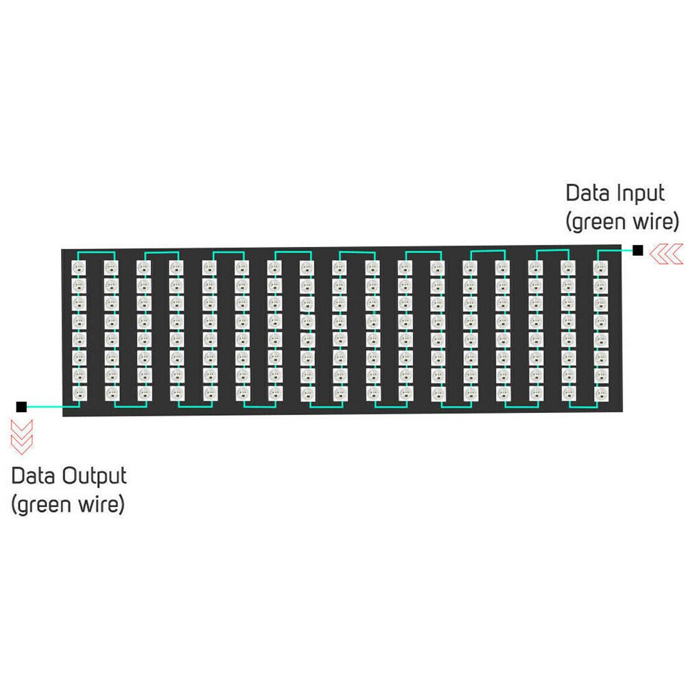 Matrix Led Pixel Module Licht 8*8 16*16 8*32 Pixels WS2812B WS2812 Digitale Flexibele Panel individueel Adresseerbare 5050 Rgb 5V