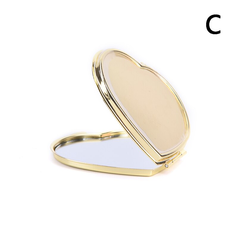1pc kosmetik-taschenspiegel mit vergrößerung, kompakter schminkspiegel, runder schminkspiegel für handtasche, reisetasche, zuhause oder büro: Gd-c