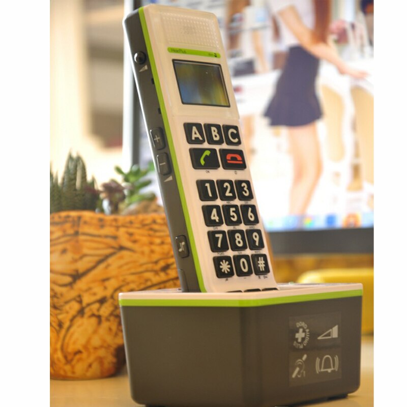 DECT Big Button Cordless Fixed Telephone With Big Screen Call ID Handsfree Wireless Fixed Phone For Home Hotel Elderly