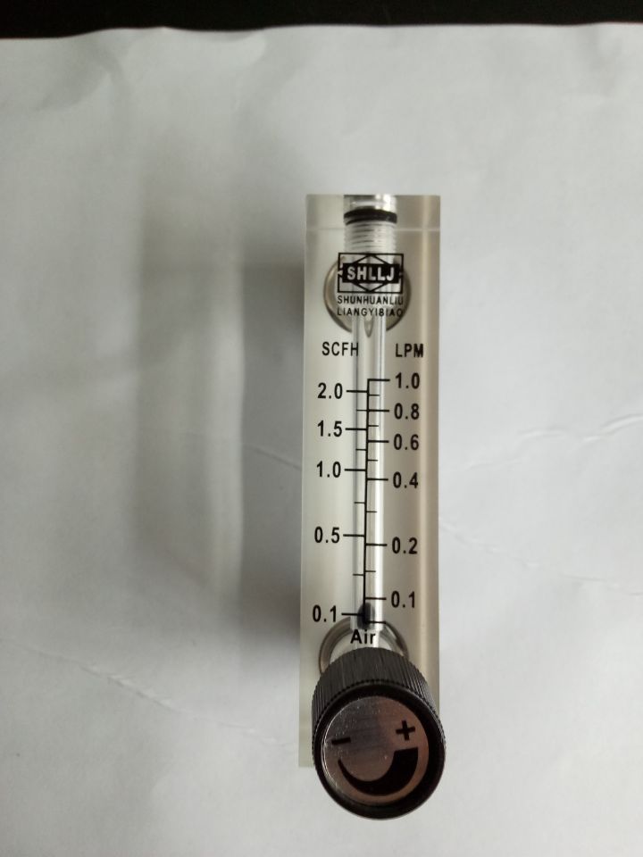 LZM-6T Acryl Flowmeter, 0.3-3LPM Voor Lucht, Met Regelventiel