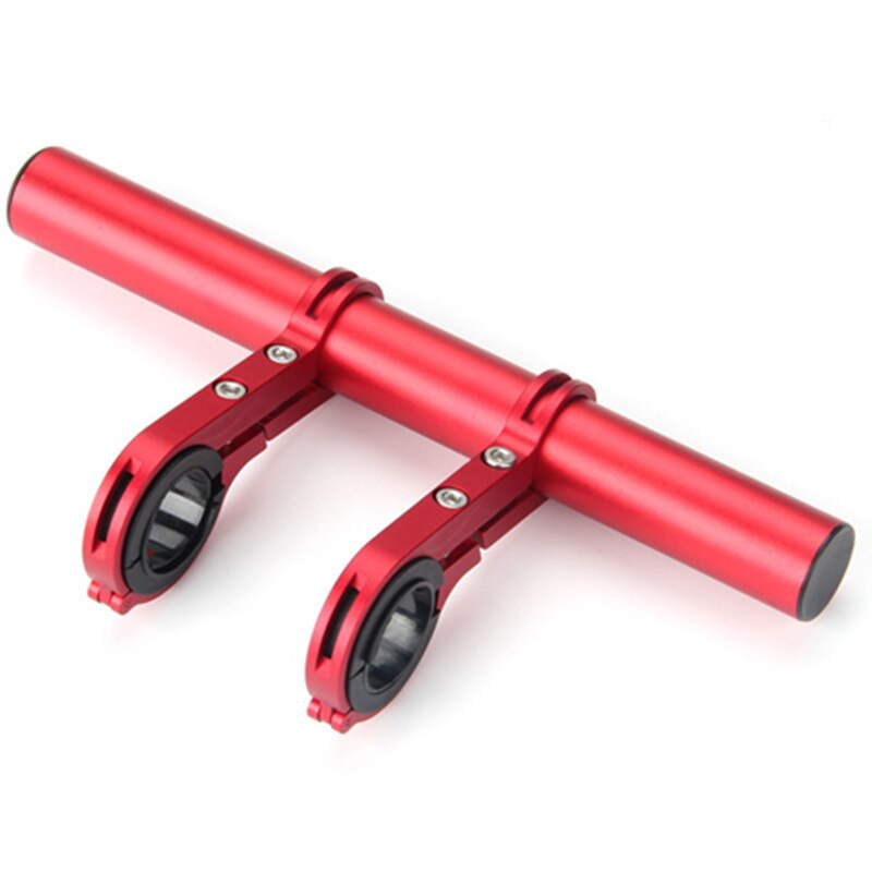 Bike Handlebar Extender,Carbon Fiber/ Aluminum Alloy Clamp Bicycle Handlebar Extension Bracket for Flashlight, GPS, Mobile Phone: red 20cm