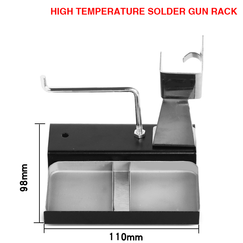 Electric Soldering Iron Stand Full Metal Holder Multifunction Soldering Iron Stand High Temperature Resistant Welding Tin Tools: Solder Tin Gun Rack
