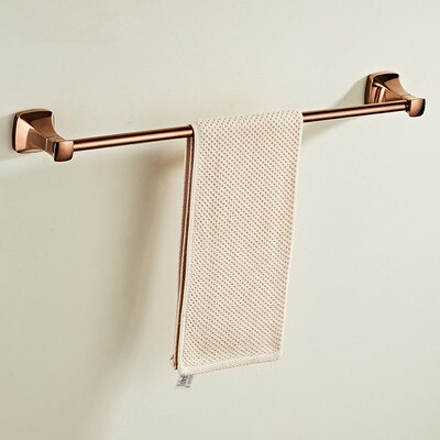 Akcesoria łazienkowe mosiądz różowe złoto kąpieli zestawy sprzętu wieszak na ręczniki, uchwyt na papier uchwyt na szczotkę wc, ręcznik Ranger, haki: single towel bar