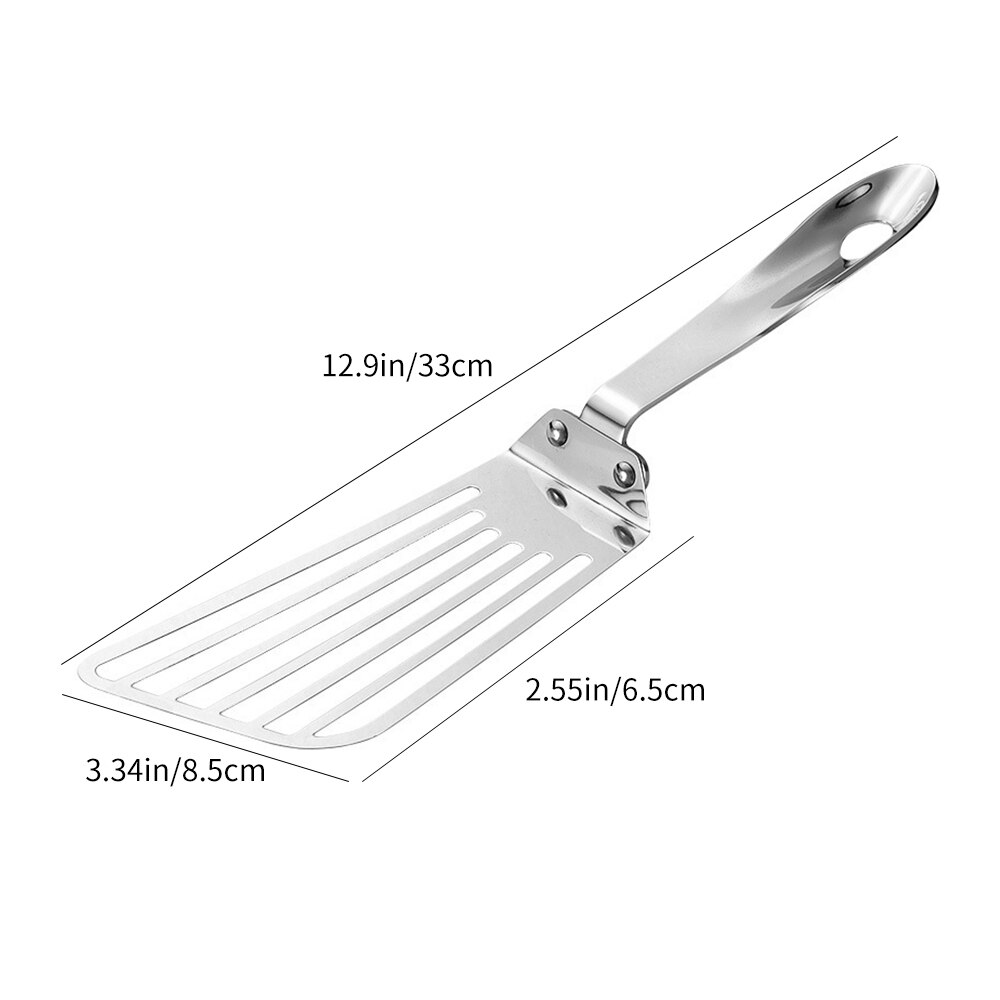 Durable en acier inoxydable poisson plat poisson Steak tranche friture spatule poisson tourneur pelle cuisine fournitures ustensiles de cuisine outil de cuisson