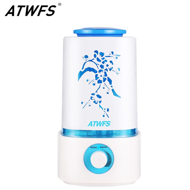 ATWFS Air Humidifier Essential Oil Diffuser Ultrasonic Mist Maker Fogger Ultrasonic Diffuser Aroma Lamp Nebulizer Mist Atomizer