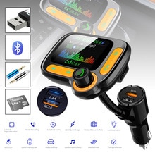 Bluetooth Fm-zender Voor Auto Met Dual Usb-Poorten Opladen (2.4A + QC3.0) handsfree Autolader Radio Ontvanger MP3 Speler