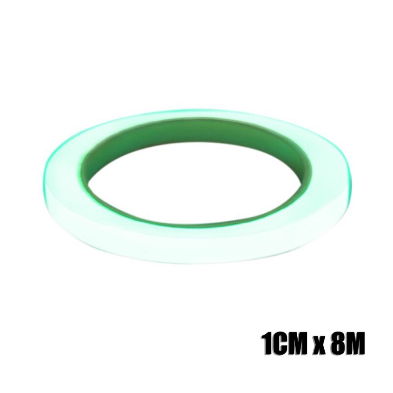 1cmx8m/2cmX8cm Bike Reflective Stickers Cycling Fluorescent Reflective Tape MTB Bicycle Safety Decor Luminous Body Sticker: A8