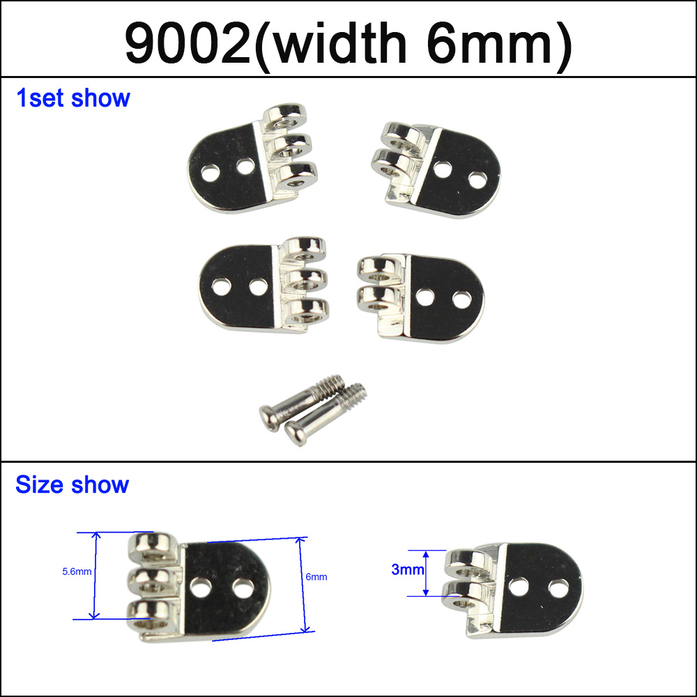 10 Sätze Brillen Scharnier Kunststoff rahmen Acetat Sonnenbrille Holz brille Reparatur Ersatzteile Zubehör: Schwarz