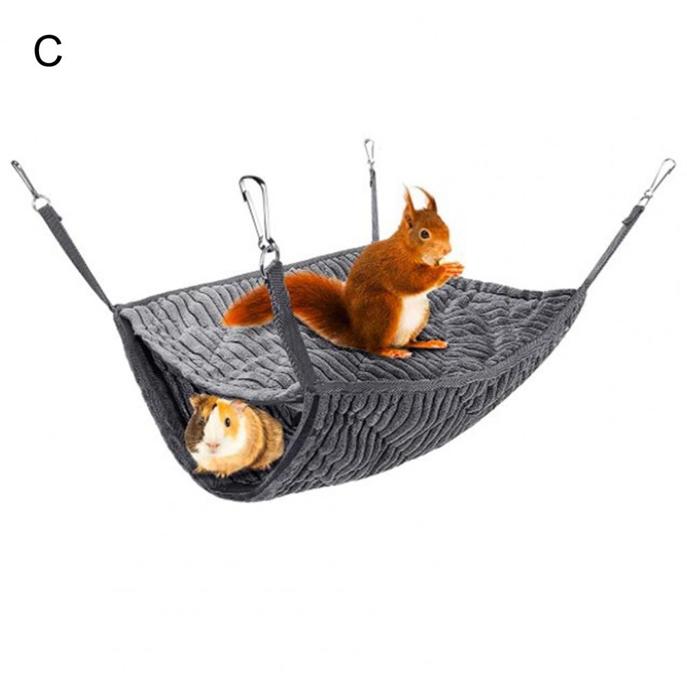 Cama tipo túnel para ratas, cueva espacial grande, casa de ardilla de doble capa, hamaca para hámster, hurón, nido para dormir para ratas, suministros para mascotas: Azul