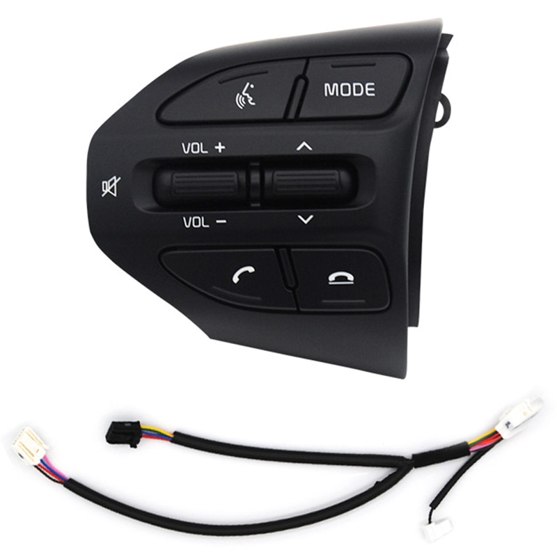 Steering Wheel Button for KIA K2 RIO RIO X LINE Buttons Bluetooth Phone Cruise Control Volume