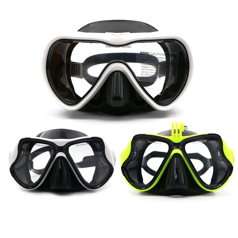 Ailloma Duiken Bril Siliconen Anti-Fog Zwemmen Masker Volwassen Gehard Glas Een Stuk Lens Sport Apparatuur Eyewear