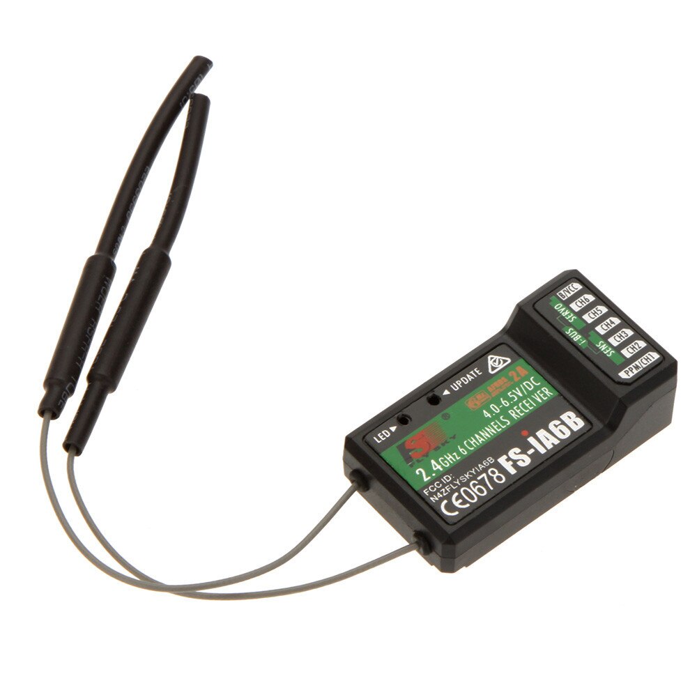 Original Flysky FS-iA6 FS-iA6B 6CH 6 Channel Remote Control Receiver Compatible Flysky i4 i6 i10 GT2E GT2F GT2G Transmitter