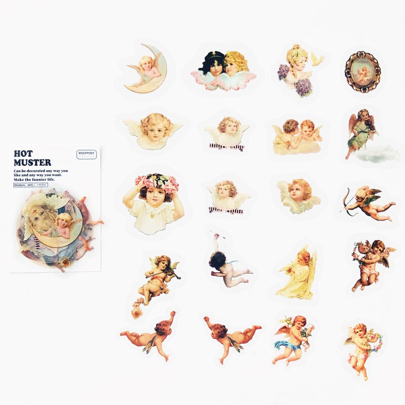 40PCS /Pack Blue Butterfly PVC Craft Sticker Notebook Diary DIY Decoration