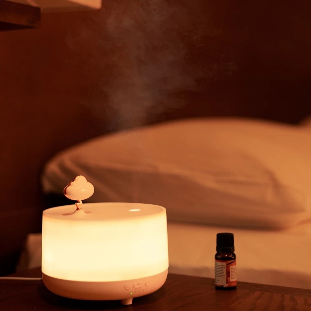 Xiaomi Sothing Muziekdoos Aroma Diffuser Cloud Muziek Doos Huishoudelijke Mute Luchtbevochtiger Slaapkamer Bedlampje