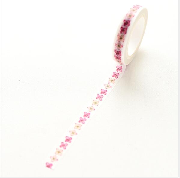 Ruban adhésif Washi Slim, 0.8CM de large, étiquette autocollante, usage quotidien, , amour, fournitures scolaires et de bureau, pour bricolage et Scrapbooking: 4