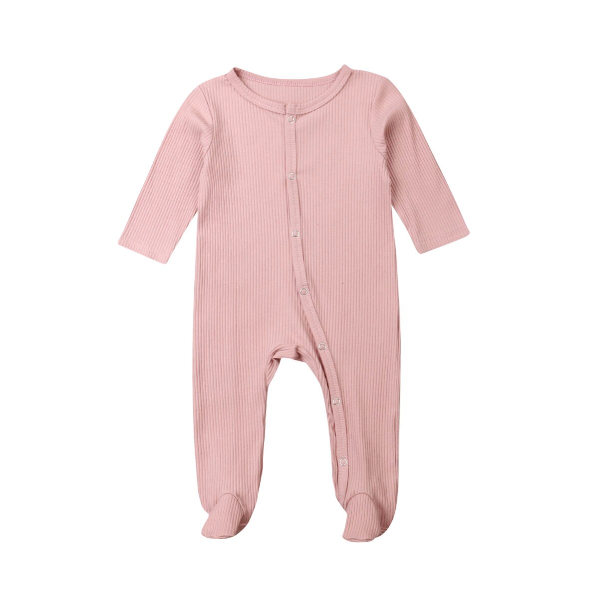5 Kleuren Baby baby Jongen Meisje Herfst Kleding Footies Jumpsuit Outfits Kleding: Roze / 6m