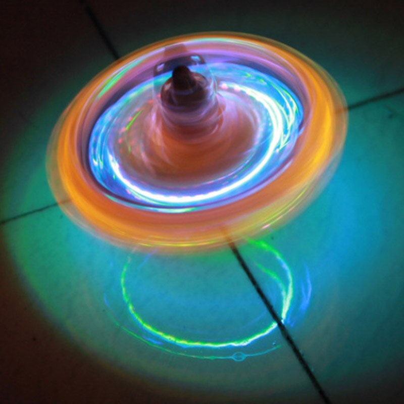 Neue 1 Pcs Licht-up Magnetic Gyro Räder Lustige Blinkende Licht Spin Spielzeug für Kinder