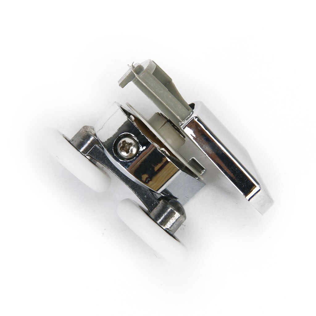 1Pair Shower Door Top Bottom Rollers Runners Twin Wheel 25mm For 12mm-14mm Glass