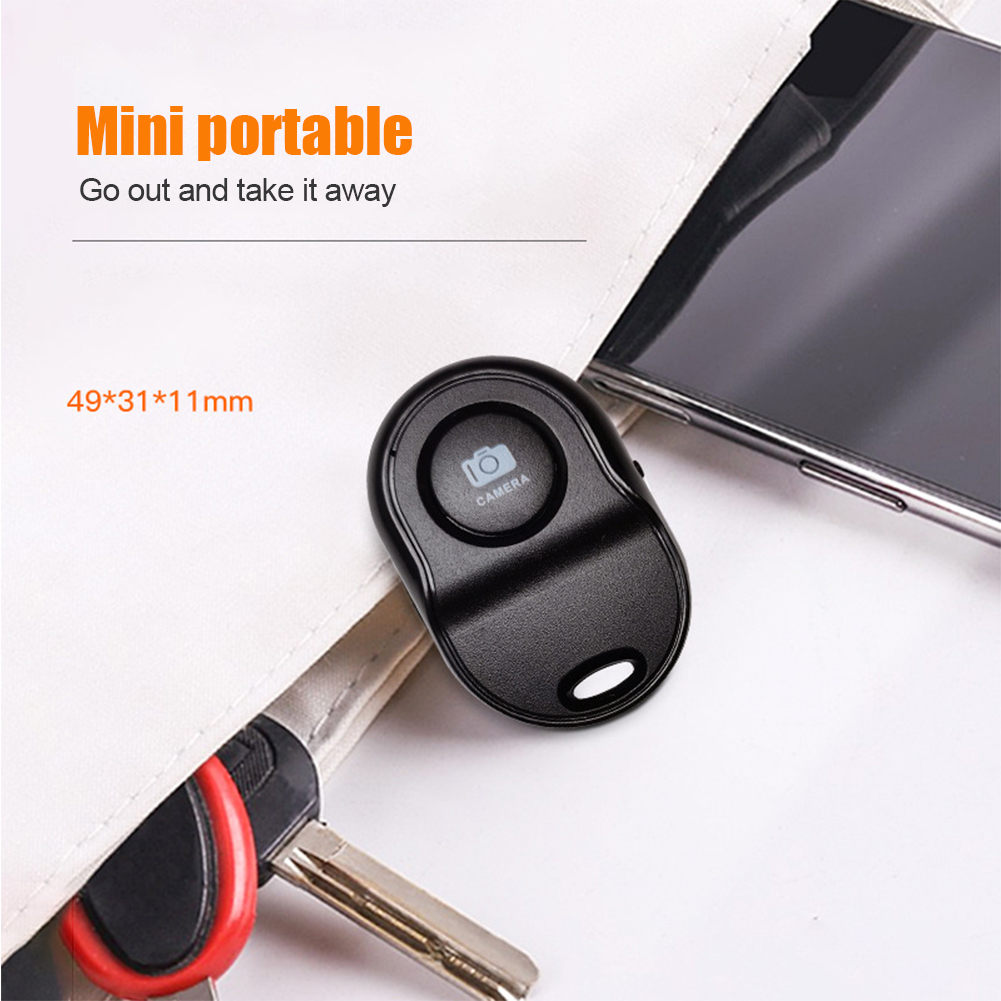 Mini Bluetooth-compatible Remote Control Shutter Release Button Wireless Controller Self-timer Camera Phone Selfie Controller