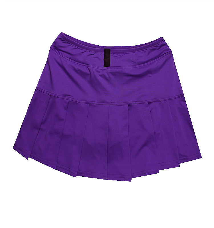 women running sports skirts, female badminton tennis skirts Top Vest Sports Sets pleated above knee with anti emptied