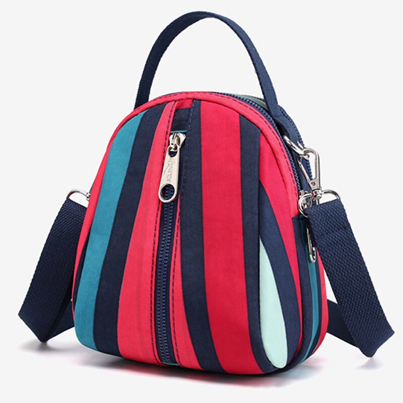 Práctico bolso portátil de viaje, bolso bandolera de para mujer, bolso de hombro estampado colorido exquisito para chicas jóvenes