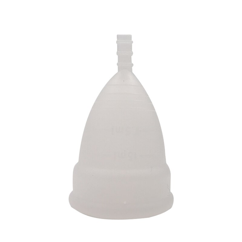 Menstrual Sterilizing Cup Collapsible Silicone Cup flexible to clean Menstrual Cup Recyclable Camping Foldable Sterilizer Cup: 1 PC White-S 20ML