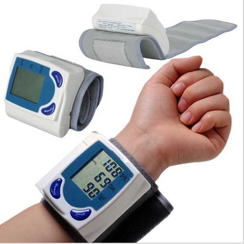 Draagbare Automatische Bloeddrukmeter Bloeddrukmeter Smart Automatische Lcd Digitale Pols Bp Pulse Tester Heart Beat Meter