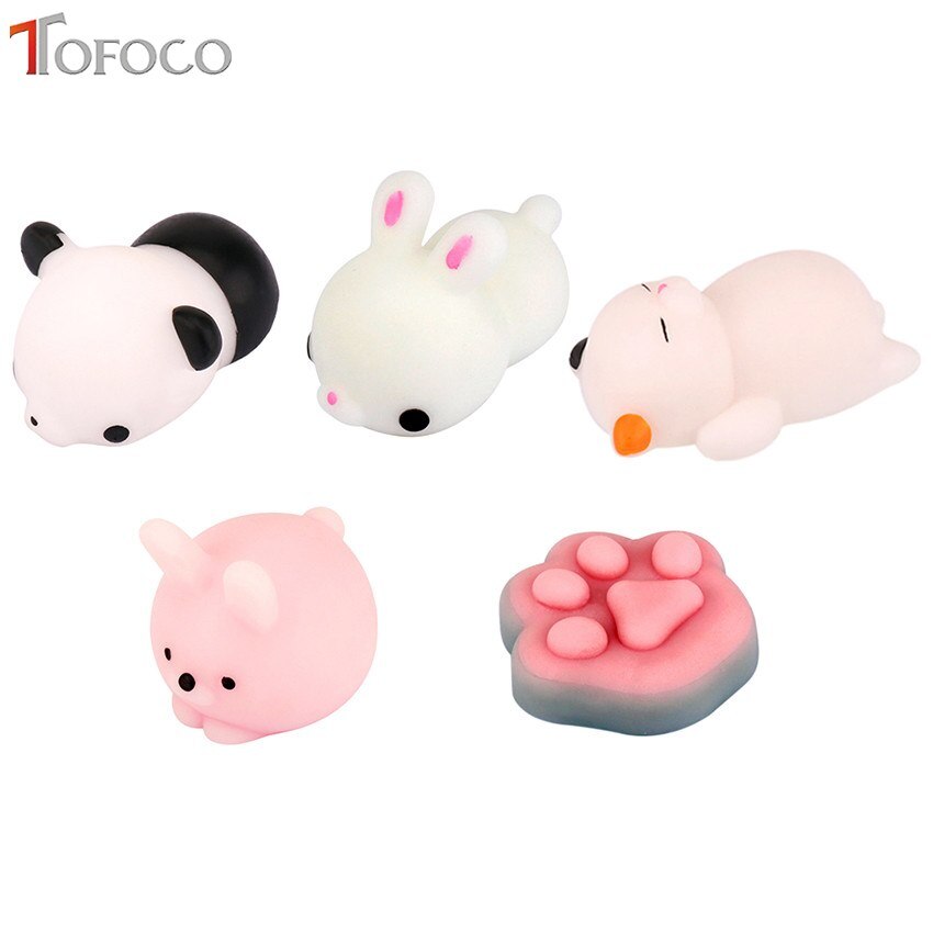 TOFOCO Antistress Grappige Gadget Squishy Squeeze Balle Kawaii Collection Fun Joke GiftSoft Squeeze Brood Cake Kids Speelgoed