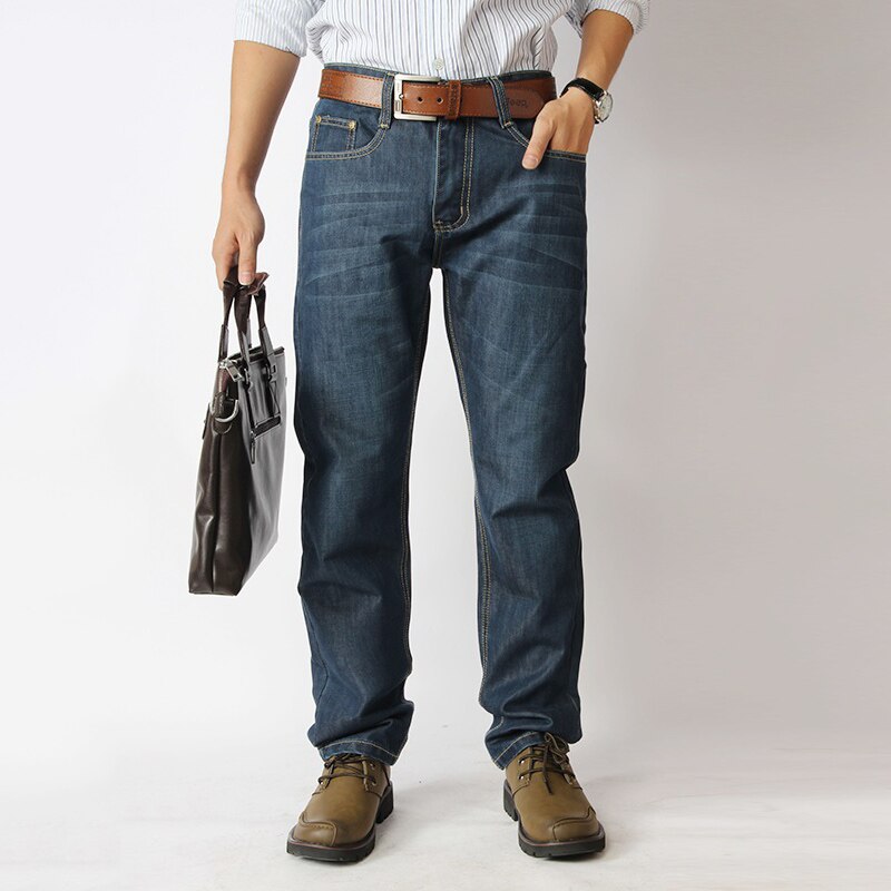 Europa och usa trend höst lös hip hop jeans i stor storlek herr jeans med stor ficka mer storlek 30-46 48 50