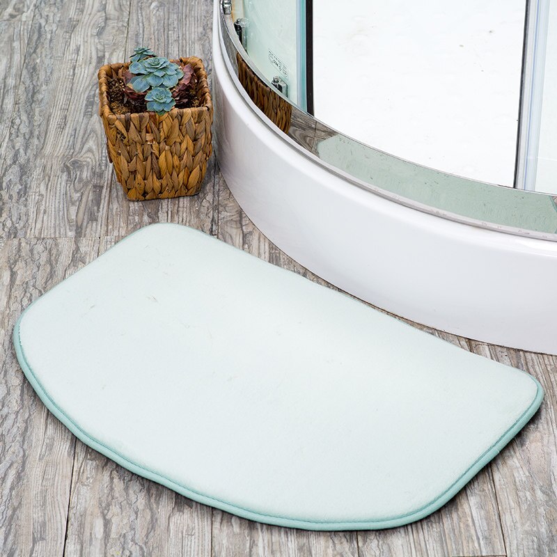 40*60Cm Deurmat Floor Batroom Mat Wasbaar Badmat Wc Tapijten Wc Tapijt Antislip Rug floor Deur Tapijten Mat In Het Bad: Blue-green