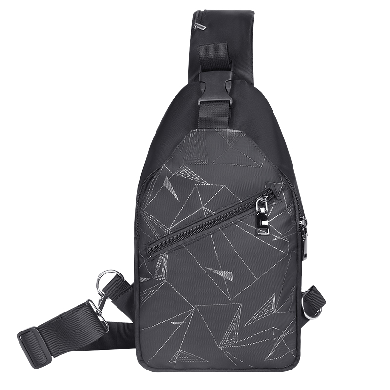 Polarshe Travel Heren Borstschoudertas Met Oortelefoongat Sportborsttas Crossbody Mini Dames Heuptas Multifunctionele rugzak