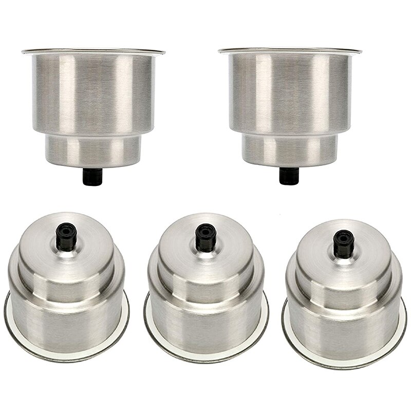 5Pcs Stainless Steel Cup Holders and Drainage Marine Boat Cup Holders, Marine Hardware, Yacht Accessories