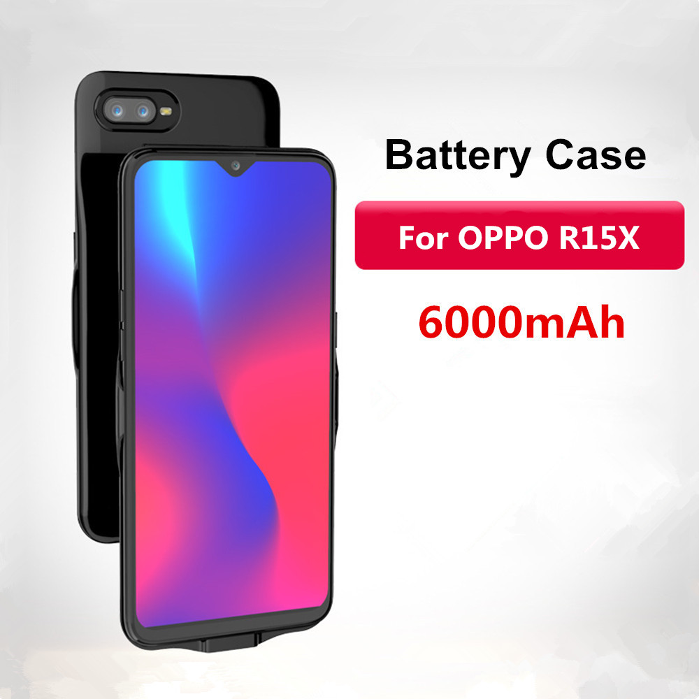 Batterij Power Case Voor Oppo R15X Externe Backup Charger Batterij Gevallen 6000Mah Draagbare Power Bank Batterij Opladen Case Cover