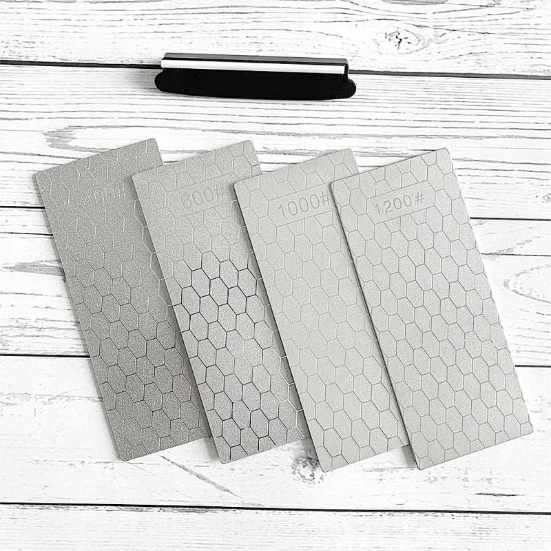 Neuer professioneller Diamant-Messerschärfer 400-1200 # Körnung Schleifstein einstellen und Winkelführung Schleifstein Schleifstein Apex Kantenwerkzeug